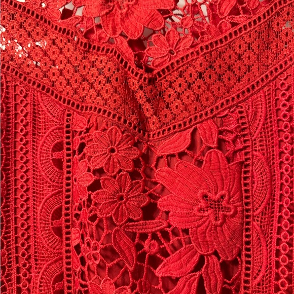 Altar’d State Red Lace Dress - Medium - Picture 2 of 8